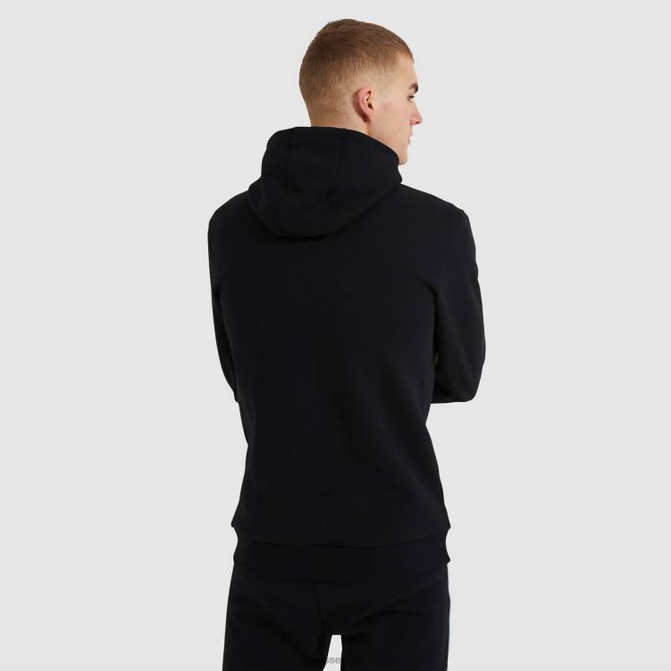 hombres sudadera con capucha ornari fz ropa Ellesse negro PZZNT316