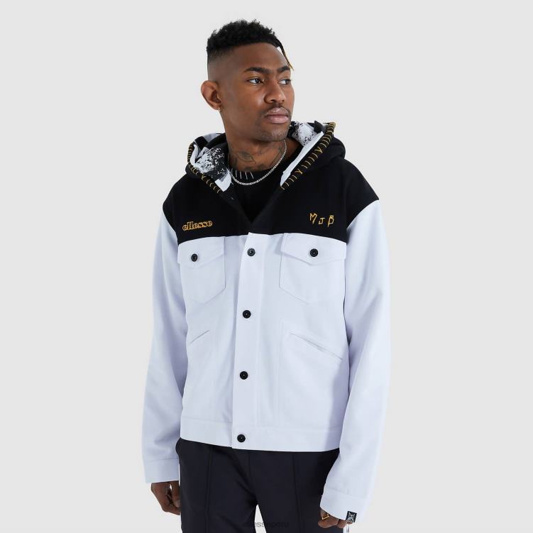 hombres sudadera con capucha paxell ropa Ellesse blanco PZZNT472