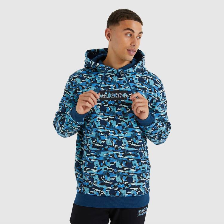 hombres sudadera con capucha tartica ropa Ellesse multi PZZNT473