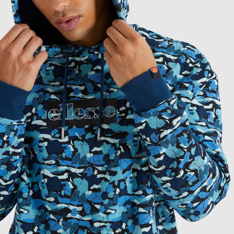 hombres sudadera con capucha tartica ropa Ellesse multi PZZNT473
