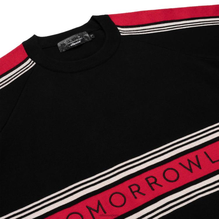 hombres sudadera de punto del mundo del mañana ropa Ellesse negro PZZNT301