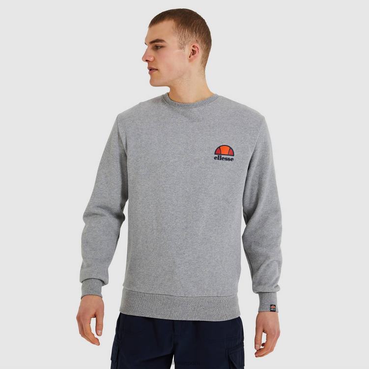 hombres sudadera diveria ropa Ellesse marga gris PZZNT307