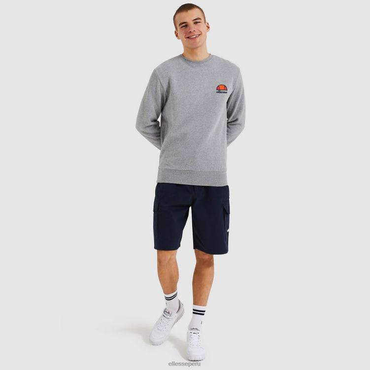 hombres sudadera diveria ropa Ellesse marga gris PZZNT307