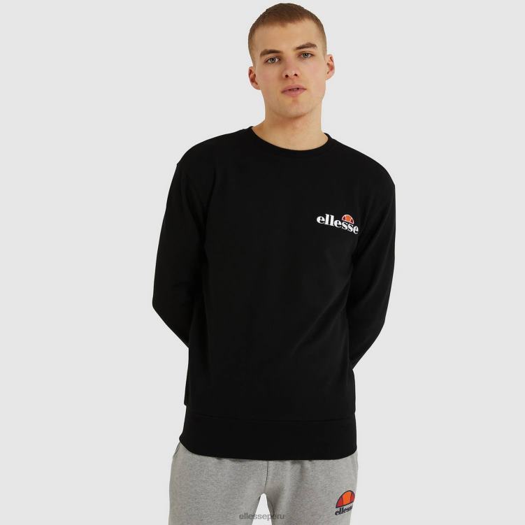 hombres sudadera fierro ropa Ellesse negro PZZNT306