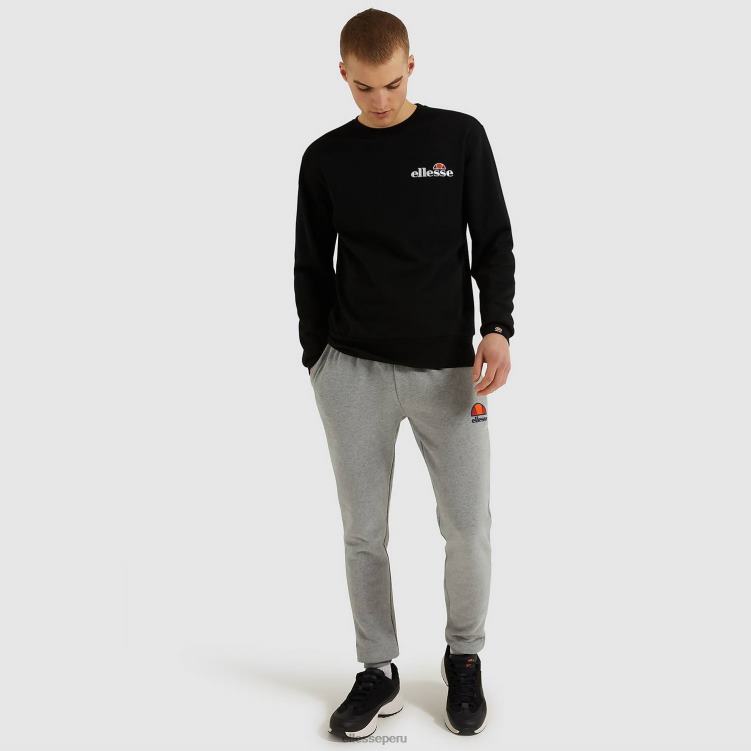 hombres sudadera fierro ropa Ellesse negro PZZNT306