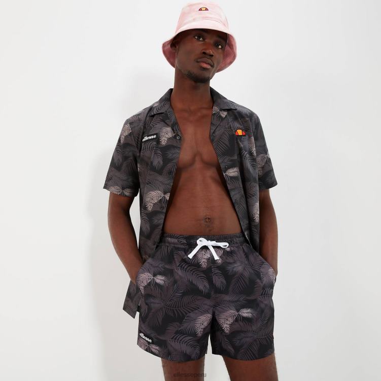 hombres bañador hollin ropa Ellesse negro PZZNT442