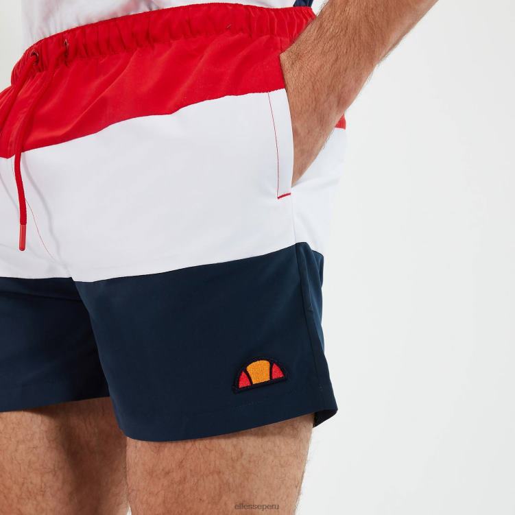 hombres cielo nadar corto ropa Ellesse rojo/azul marino/blanco PZZNT458