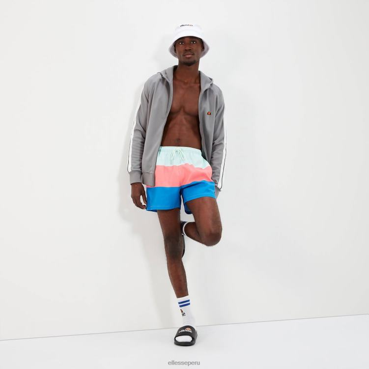 hombres vespore bañador short azul/rosa ropa Ellesse azul claro/rosa/azul PZZNT456