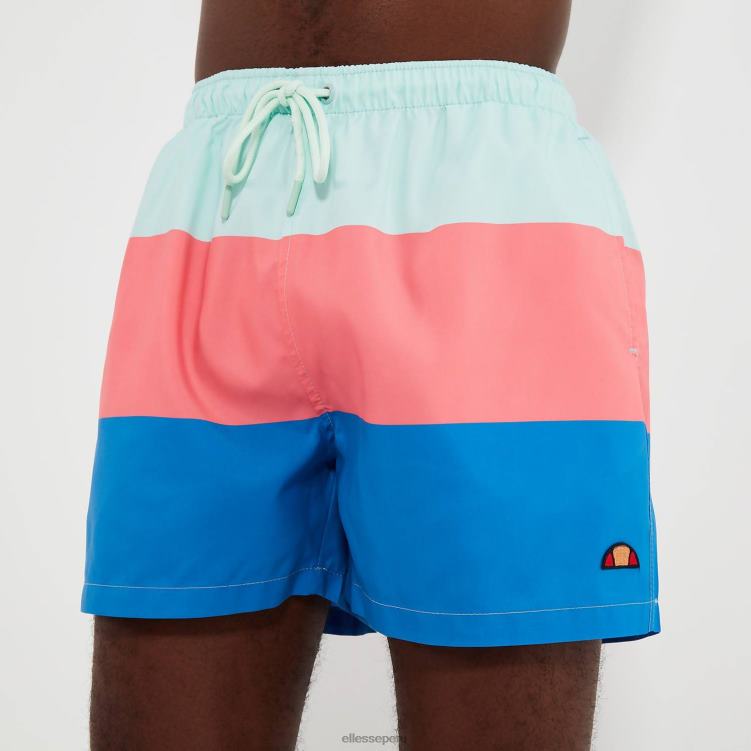 hombres vespore bañador short azul/rosa ropa Ellesse azul claro/rosa/azul PZZNT456