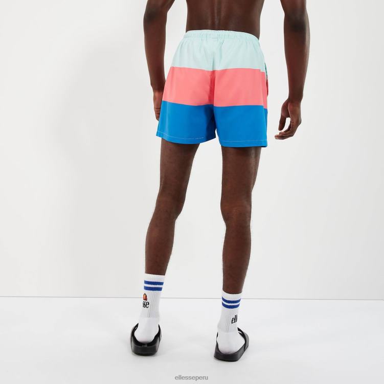 hombres vespore bañador short azul/rosa ropa Ellesse azul claro/rosa/azul PZZNT456