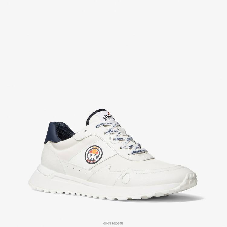 hombres entrenador de millas mk zapatos Ellesse blanco PZZNT459