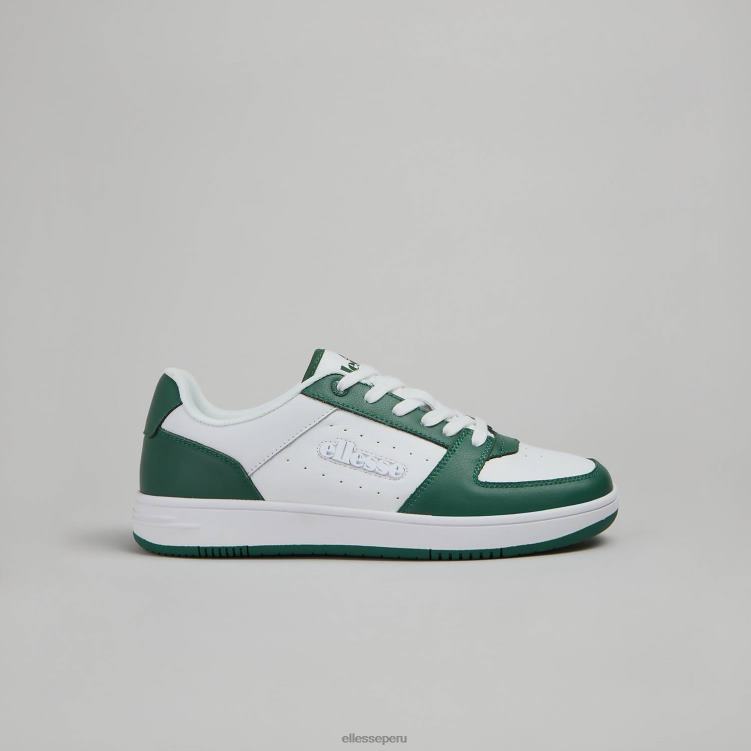 hombres suela panaro zapatos Ellesse blanco verde PZZNT539