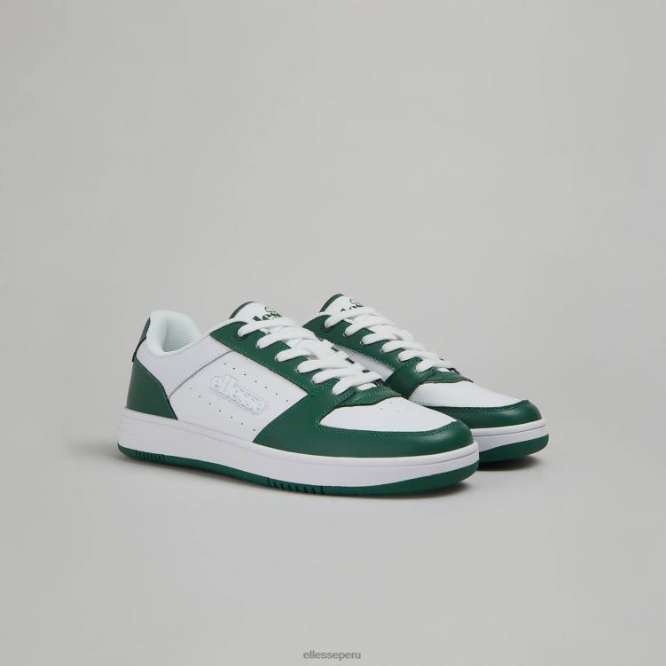 hombres suela panaro zapatos Ellesse blanco verde PZZNT539