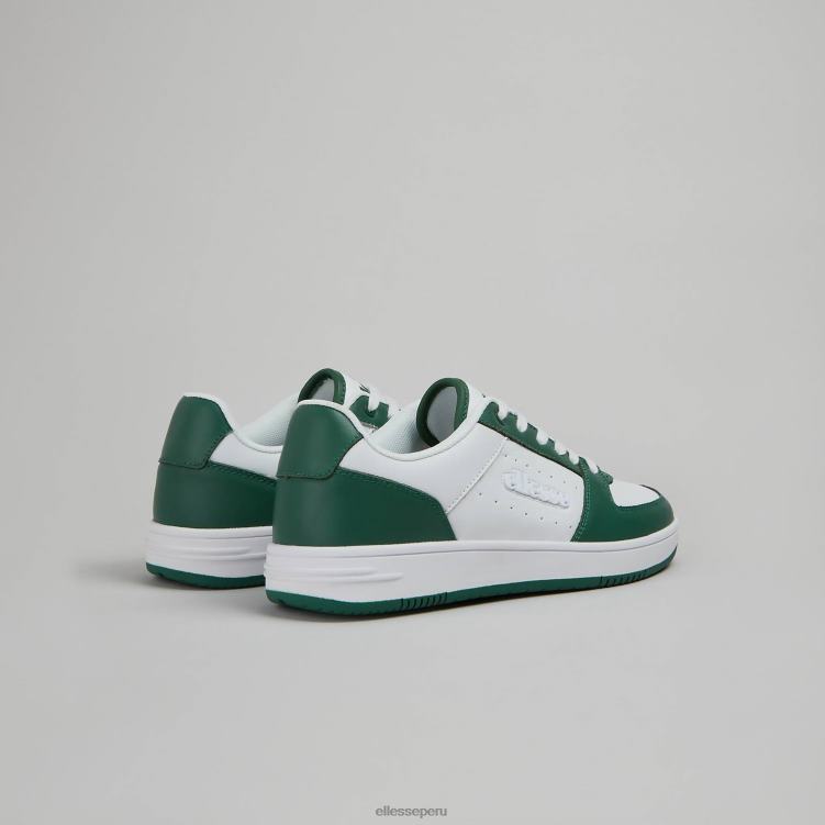 hombres suela panaro zapatos Ellesse blanco verde PZZNT539