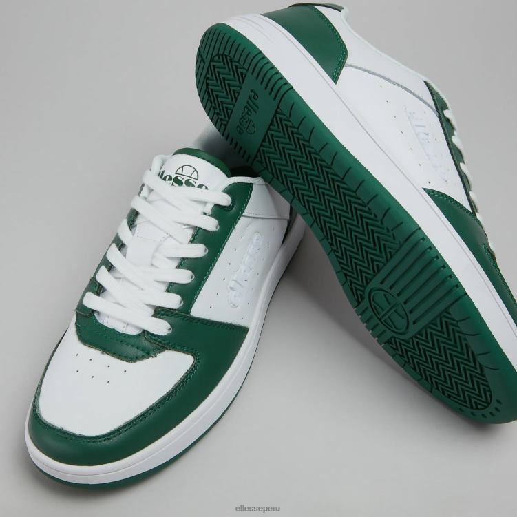 hombres suela panaro zapatos Ellesse blanco verde PZZNT539