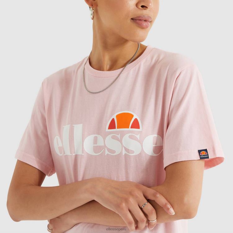 mujer camiseta albania ropa Ellesse Rosa claro PZZNT63
