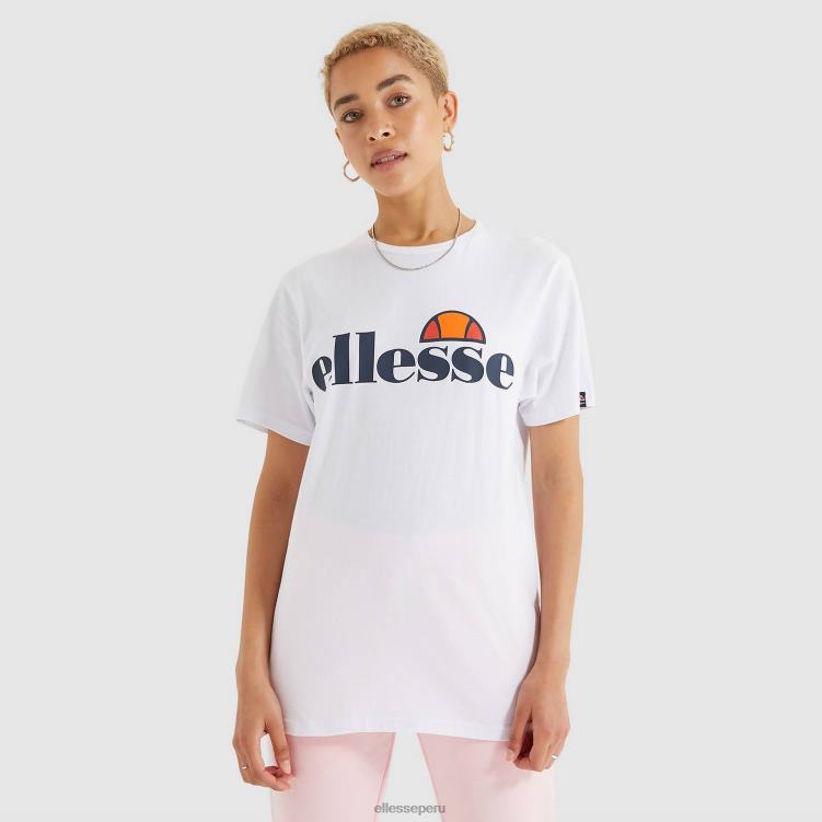 mujer camiseta albania ropa Ellesse blanco PZZNT62