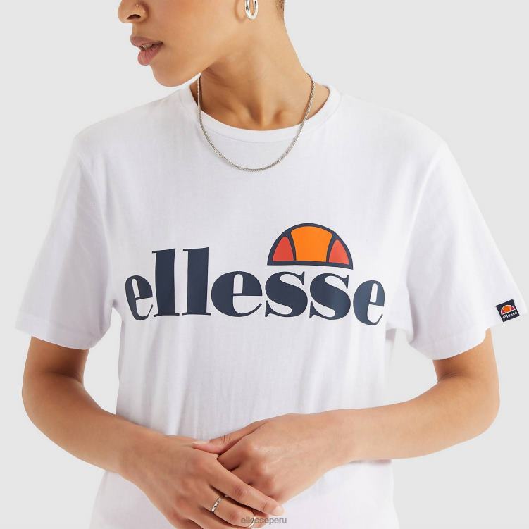 mujer camiseta albania ropa Ellesse blanco PZZNT62