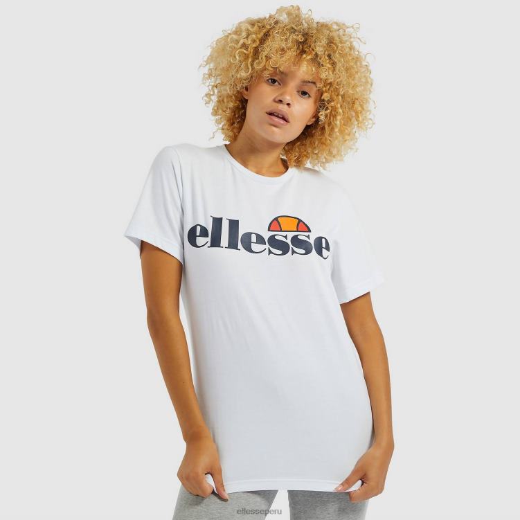 mujer camiseta albania ropa Ellesse blanco PZZNT62