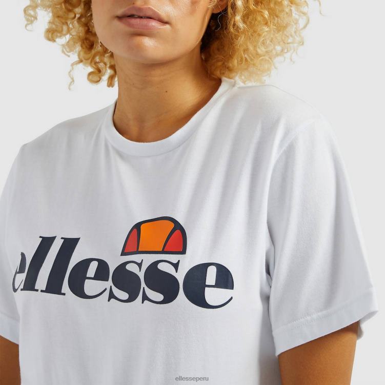 mujer camiseta albania ropa Ellesse blanco PZZNT62