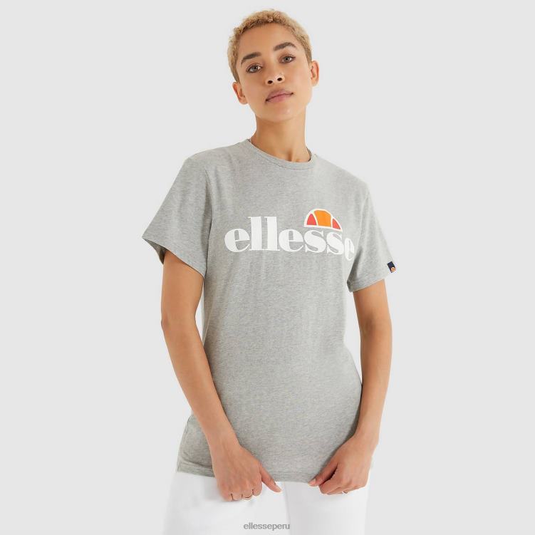mujer camiseta albania ropa Ellesse marga gris PZZNT60