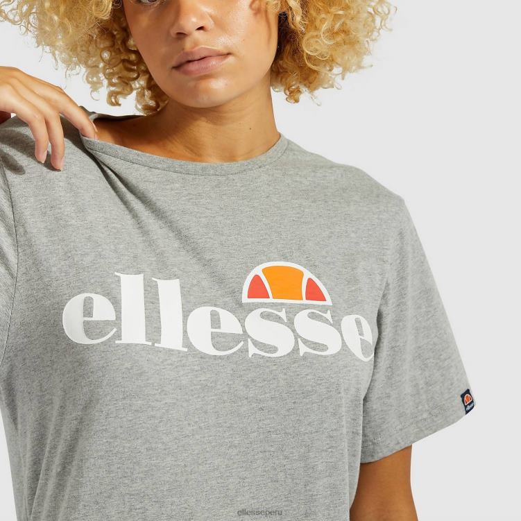 mujer camiseta albania ropa Ellesse marga gris PZZNT60