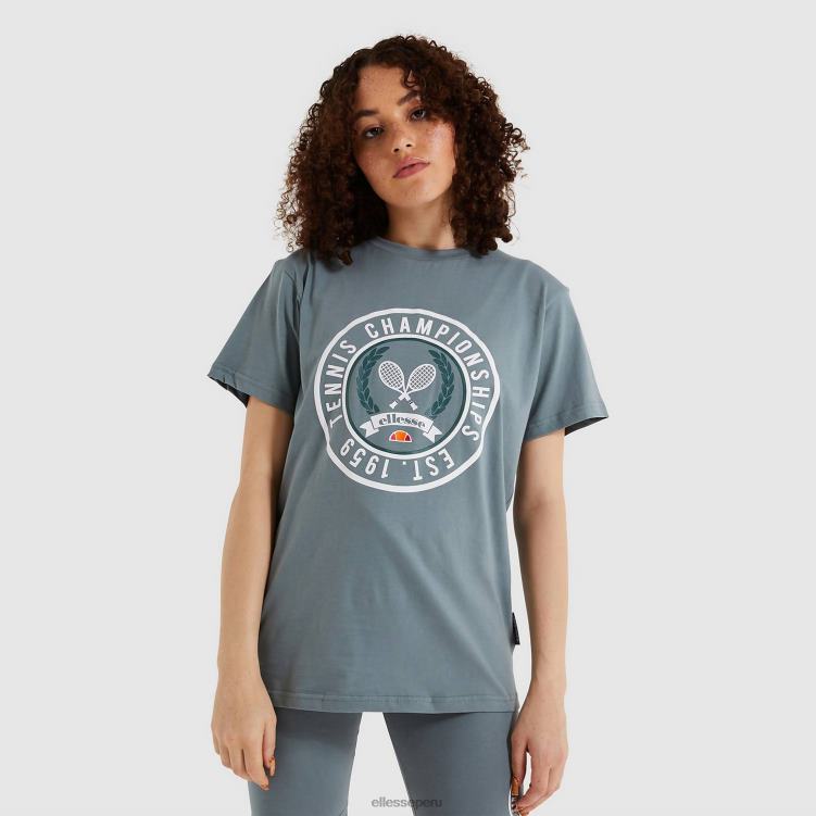 mujer camiseta con strass ropa Ellesse verde PZZNT237