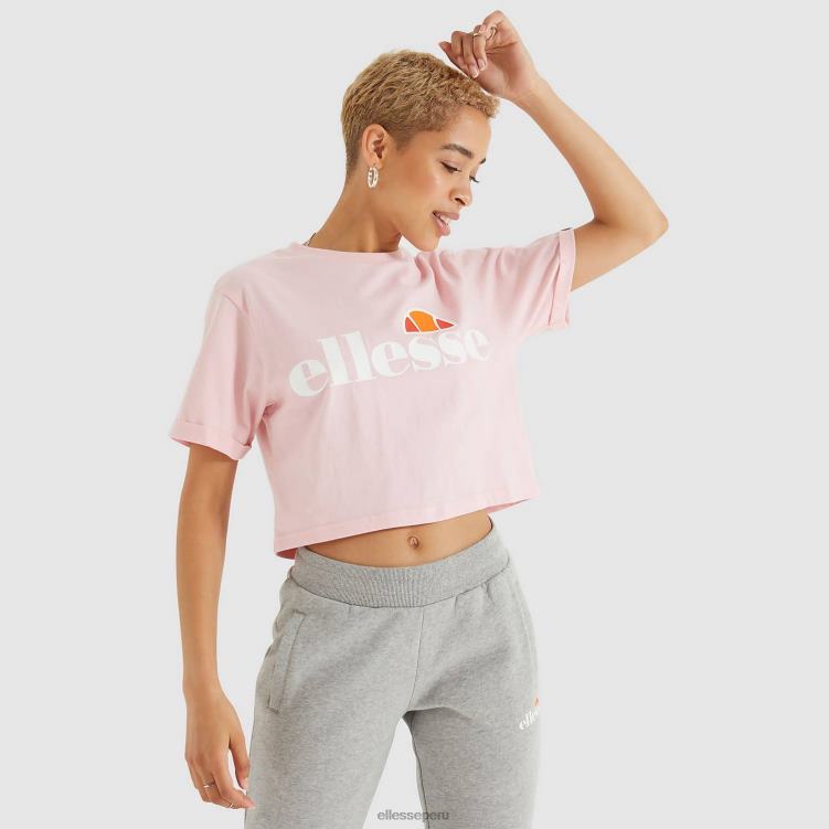 mujer camiseta corta alberta ropa Ellesse Rosa claro PZZNT70