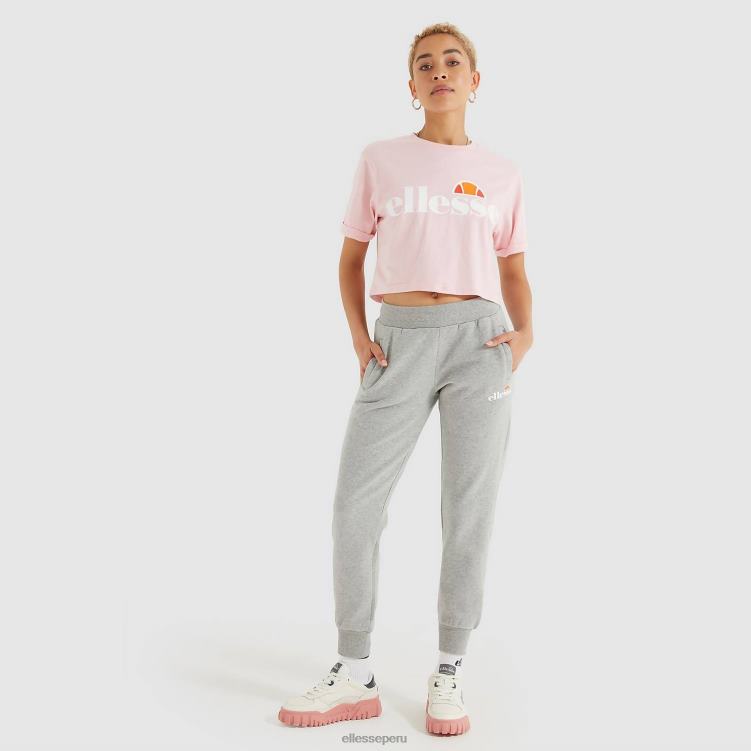 mujer camiseta corta alberta ropa Ellesse Rosa claro PZZNT70