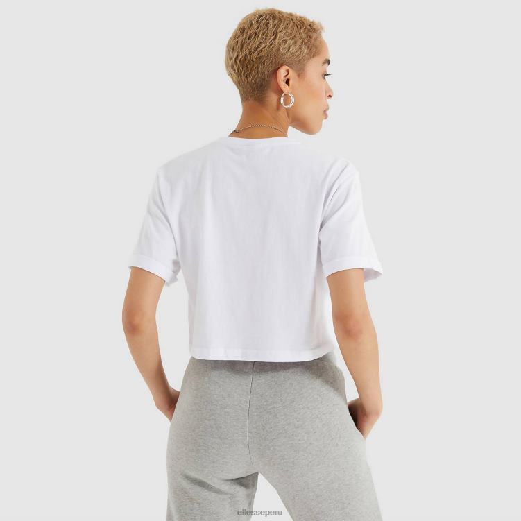 mujer camiseta corta alberta ropa Ellesse blanco PZZNT67