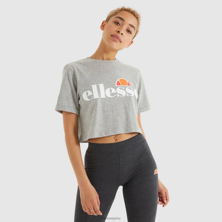 mujer camiseta corta alberta ropa Ellesse marga gris PZZNT69
