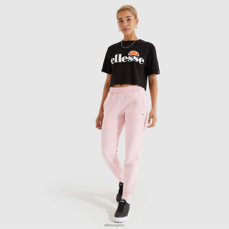 mujer camiseta corta alberta ropa Ellesse negro PZZNT68