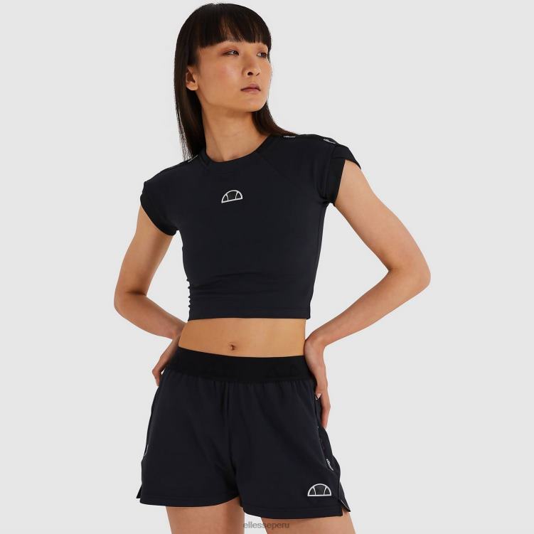 mujer camiseta corta arianne ropa Ellesse negro PZZNT214