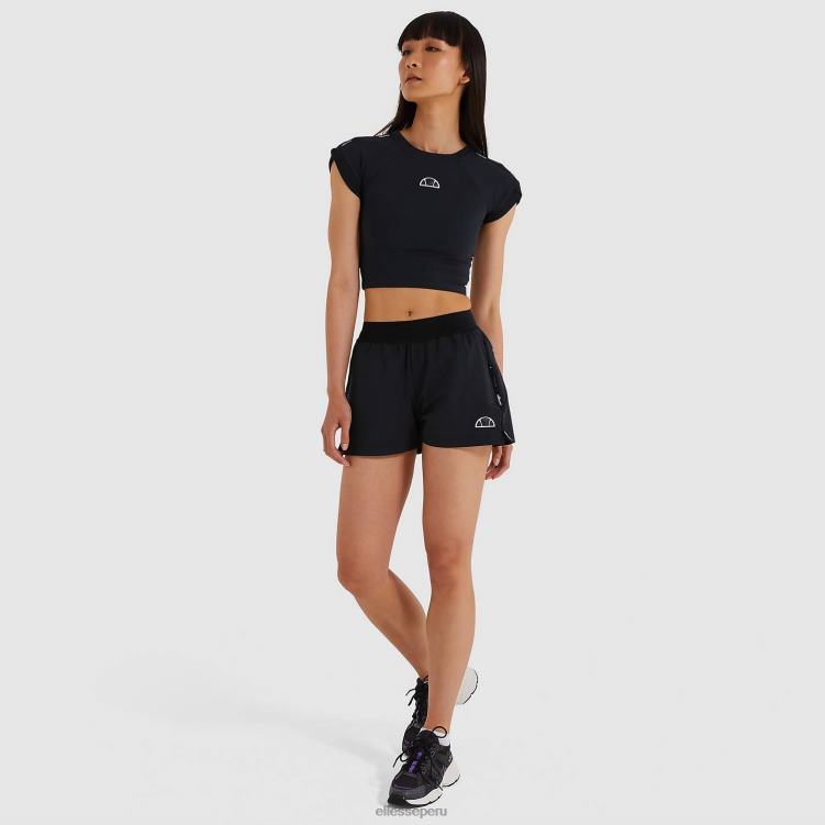 mujer camiseta corta arianne ropa Ellesse negro PZZNT214