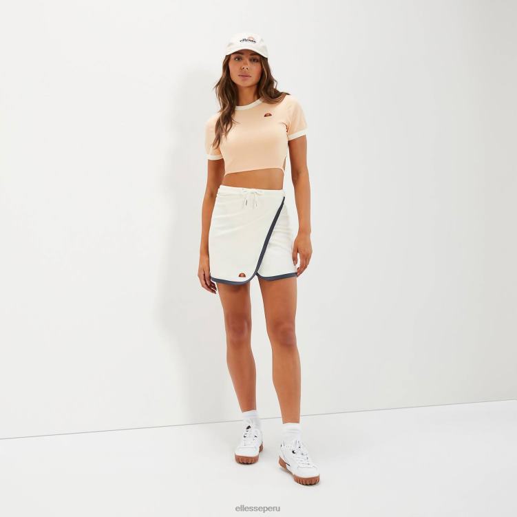 mujer camiseta corta chee ropa Ellesse naranja claro PZZNT55