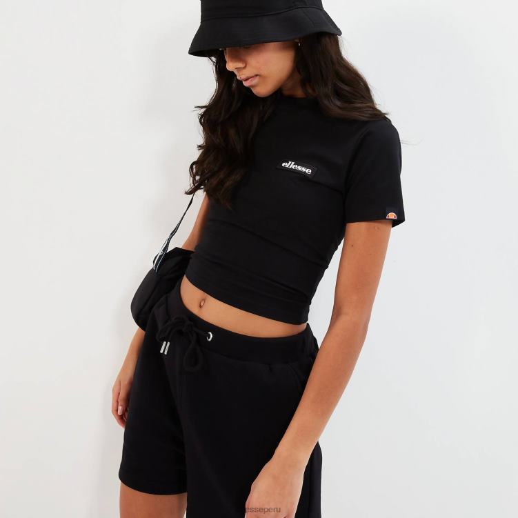 mujer camiseta corta chelu ropa Ellesse negro PZZNT85