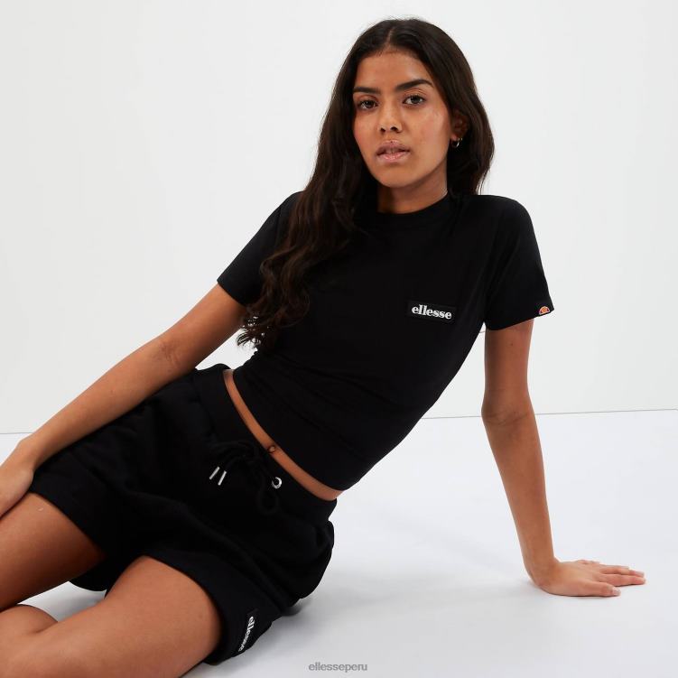mujer camiseta corta chelu ropa Ellesse negro PZZNT85