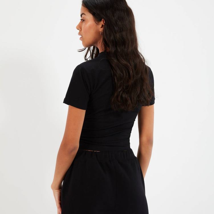 mujer camiseta corta chelu ropa Ellesse negro PZZNT85