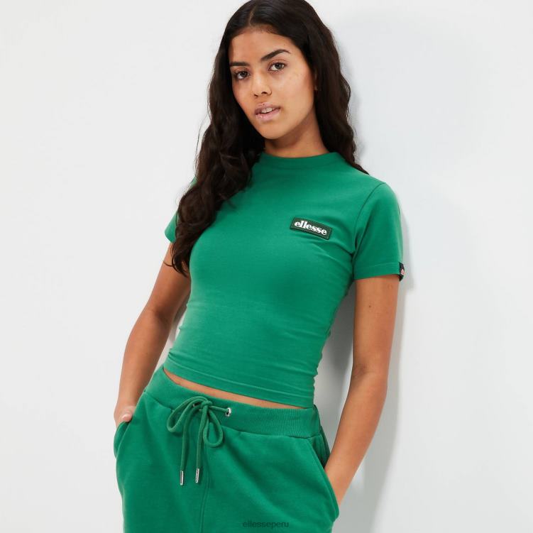 mujer camiseta corta chelu ropa Ellesse verde PZZNT84