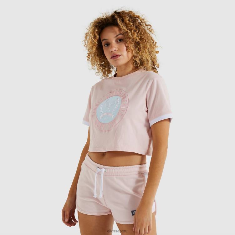 mujer camiseta corta classio rosa ropa Ellesse Rosa claro PZZNT224