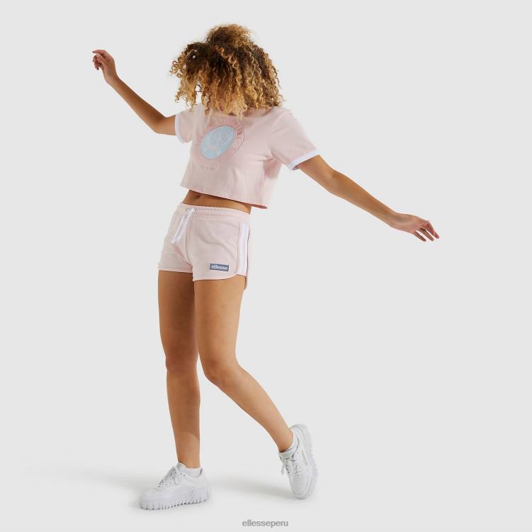 mujer camiseta corta classio rosa ropa Ellesse Rosa claro PZZNT224
