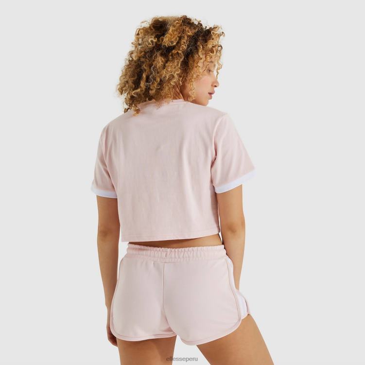 mujer camiseta corta classio rosa ropa Ellesse Rosa claro PZZNT224