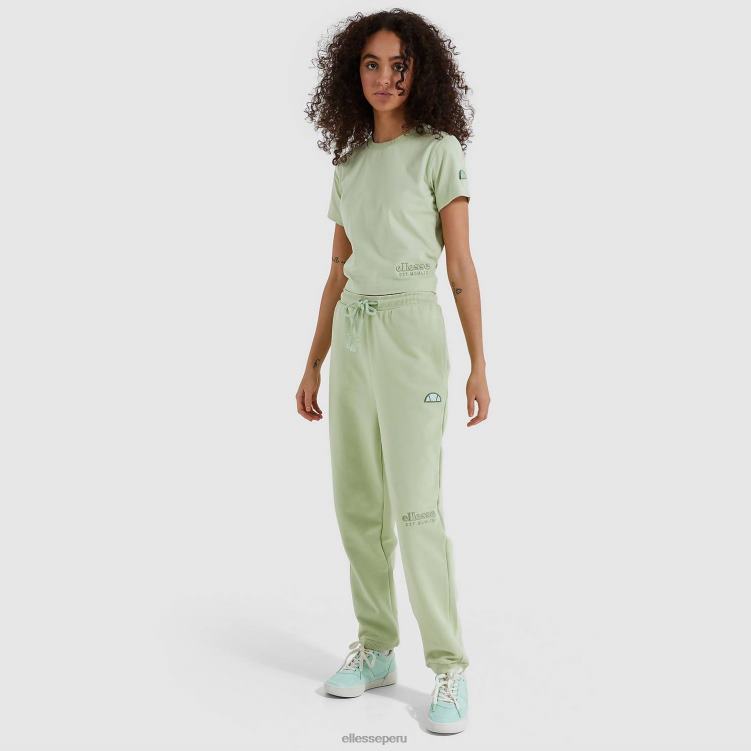 mujer camiseta corta con gotero ropa Ellesse verde claro PZZNT545