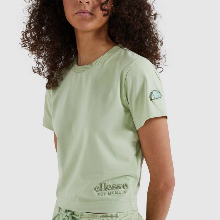 mujer camiseta corta con gotero ropa Ellesse verde claro PZZNT545