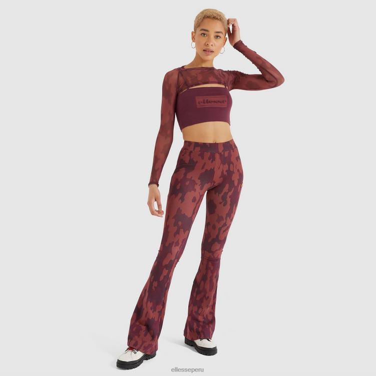 mujer camiseta corta darol ropa Ellesse morado oscuro PZZNT203