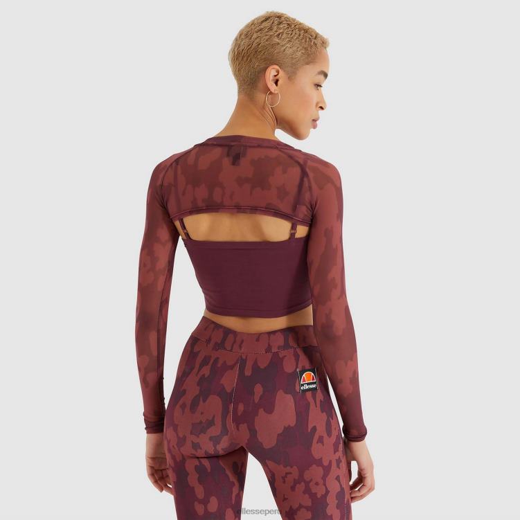 mujer camiseta corta darol ropa Ellesse morado oscuro PZZNT203