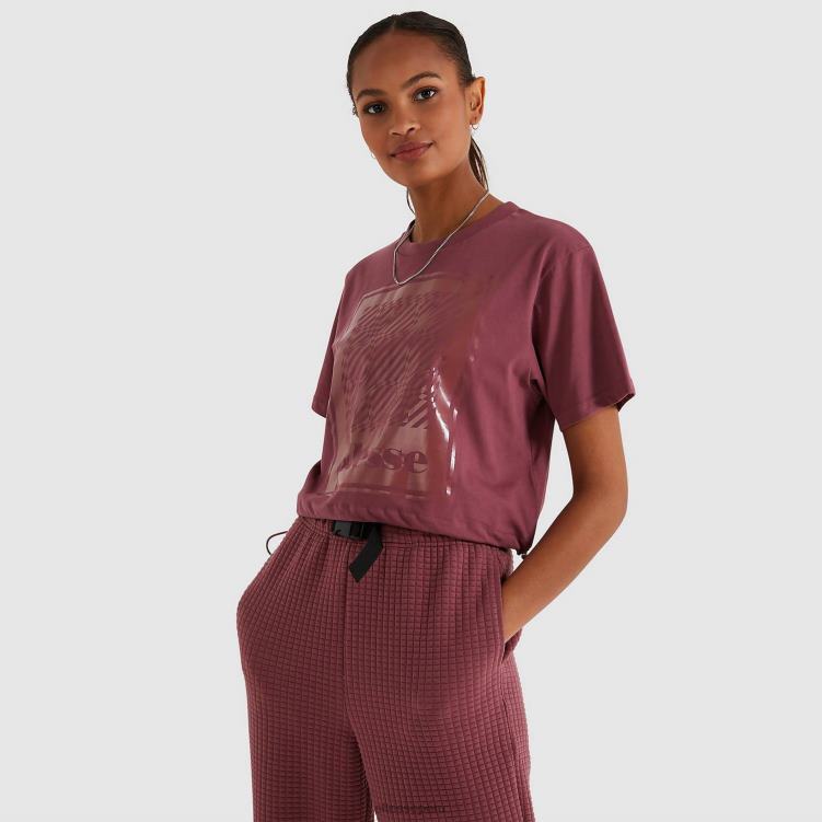 mujer camiseta corta de almendras ropa Ellesse Rosa oscuro PZZNT215