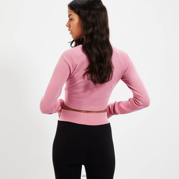 mujer camiseta corta de manga larga Linny ropa Ellesse rosa PZZNT91