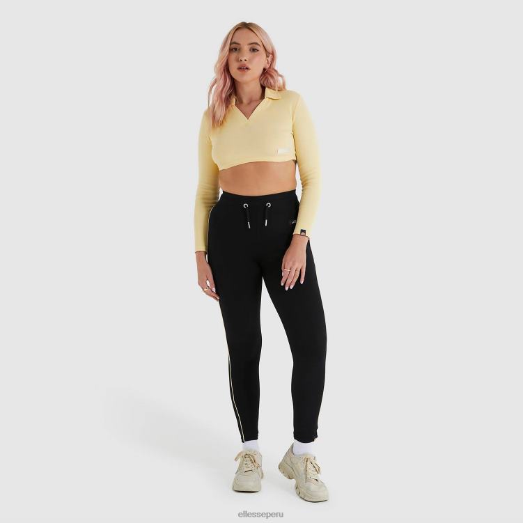 mujer camiseta corta harrie ropa Ellesse amarillo claro PZZNT198