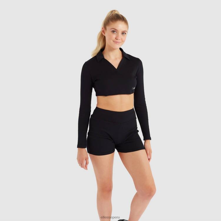 mujer camiseta corta harrie ropa Ellesse negro PZZNT197